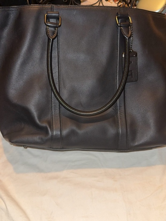 Coach Other - Coach Black Leather Tote Bag